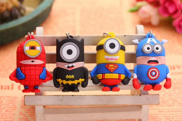 USB флеш-накопитель с героями мультфильмов, Супермен, ручка-накопитель, 4 ГБ, 8 ГБ, 16 ГБ, 32 ГБ, 64 ГБ, 128 ГБ, флешка, игрушка, USB флешка, персональный мини USB ключ