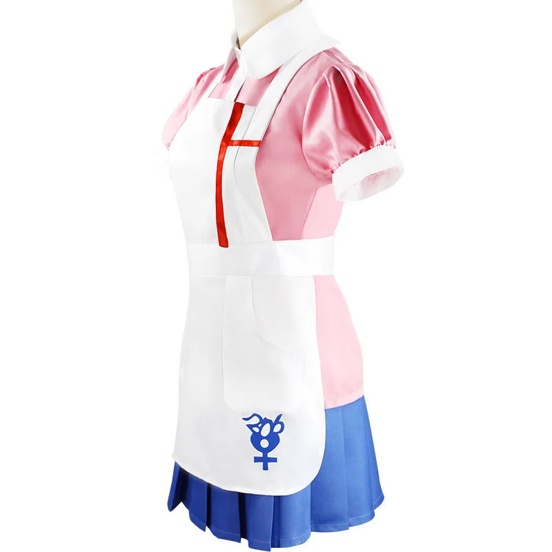 Danganronpa Mikan Tsumiki Косплэй костюм на Хэллоуин Карнавальный конечной медсестра
