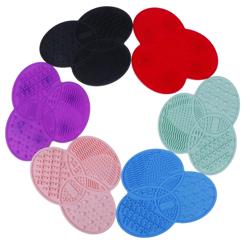 Силиконовая щетка для макияжа коврик чистки матовая кисть инструменты мытья