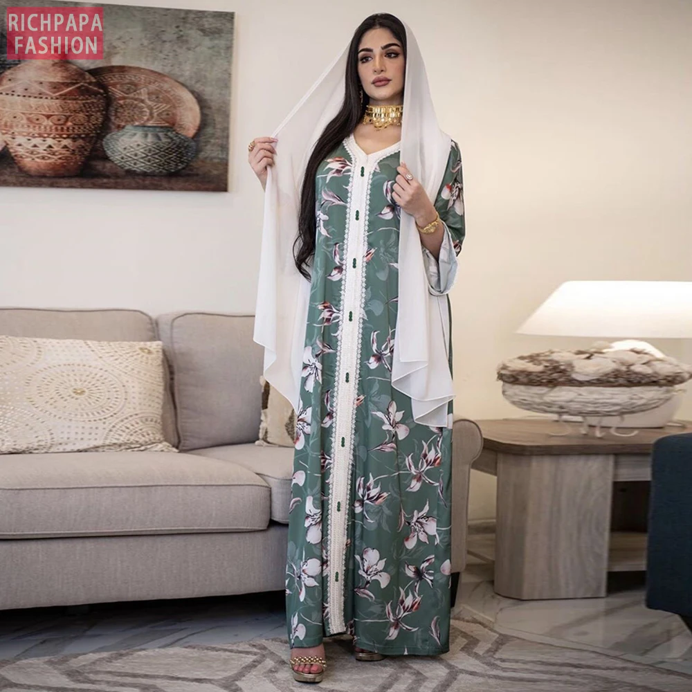 Женский Атласный халат длинная мусульманская модная хиджаб женское платье |