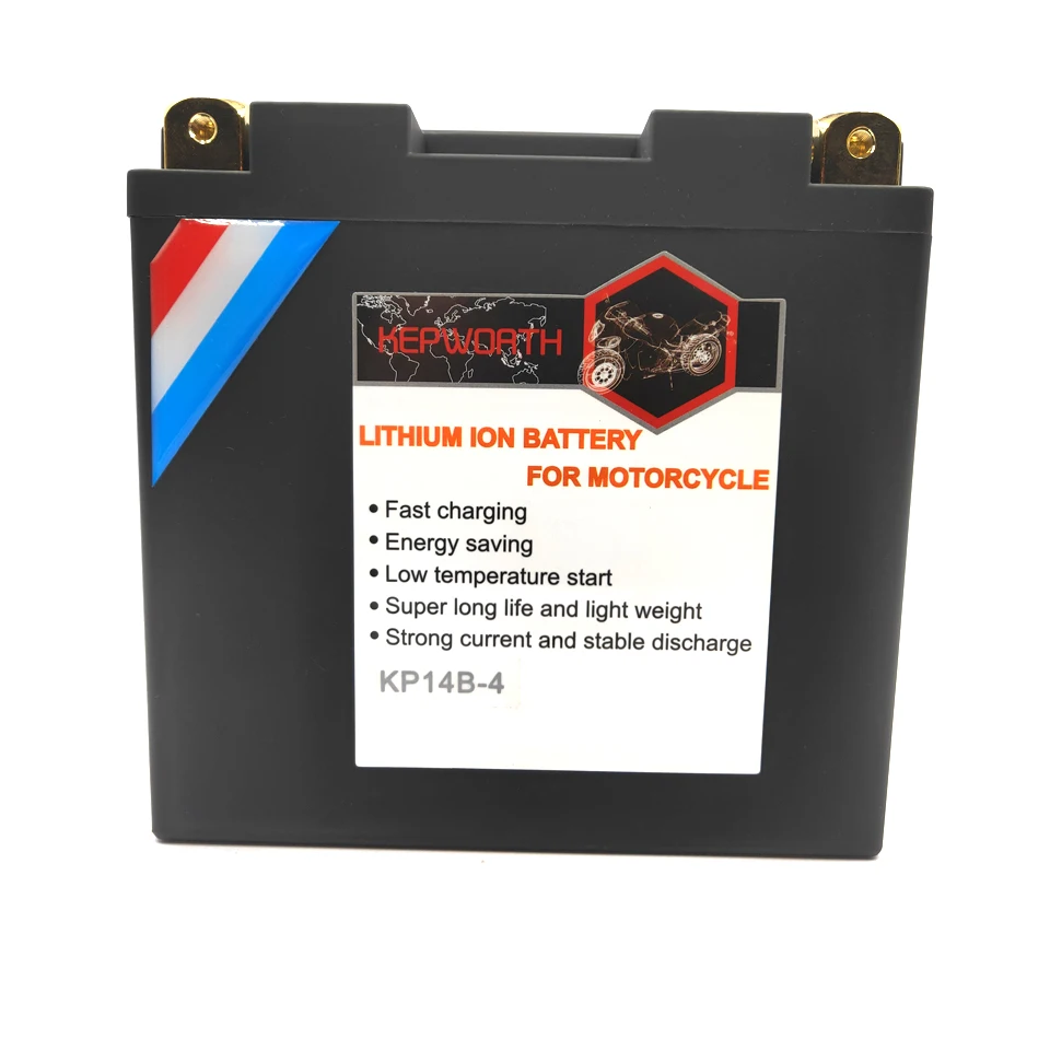 KP14B-4 LiFePO4 старт мотоцикла Батарея 12V 14Ah CCA 480A литий-железо мотоцикл Батарея BMS Напряжение защита 2000 раз