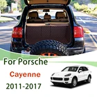 Коврик для багажника автомобиля для Porsche Cayenne 92A, шасси E2 2011-2017, подкладка для груза, внедорожный коврик, аксессуары для багажника автомобиля