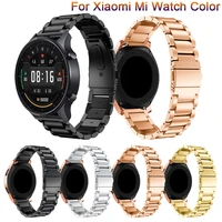 new steel for xiaomi watch color strap watchband bracelet stainless stee 22mm watch band mi watch color metal wristband correa