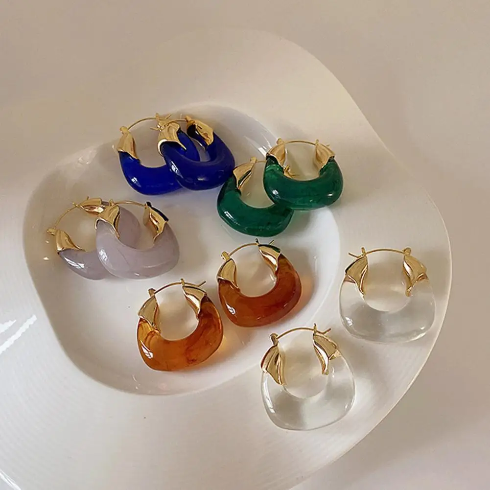 

Decorative Women Accessories Retro Stud Hook Hoop Earrings for Banquet