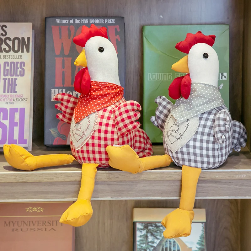 

40CM Chicken Doll Stuffed & Plush Animals Children Kids Toys Cock Dolls Soft Rooster Birthday Gifts Cute Decor Pillow Wholesale