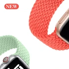 Плетеный соло-браслет для Apple Watch Band Series SE 1 2 3 7 6 5, эластичные браслеты для смарт-часов, 38 мм 40 мм 42 мм 44 мм