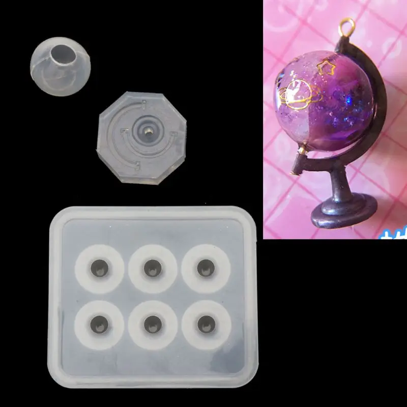 

DIY Глобус шаровой кронштейн формы космический шар литье смолы формы инструменты для изготовления ювелирных изделий высушенный цветок смол...