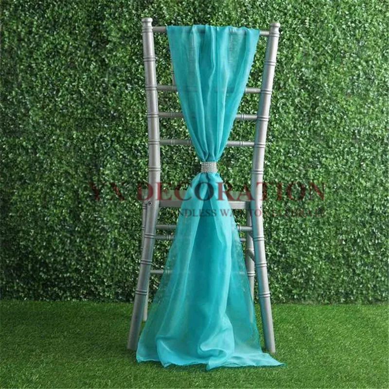 100% Chiffon Chiavari Chair Sash Tie Bow Cap Hood Cover For Banquet Wedding Event Decoration | Дом и сад