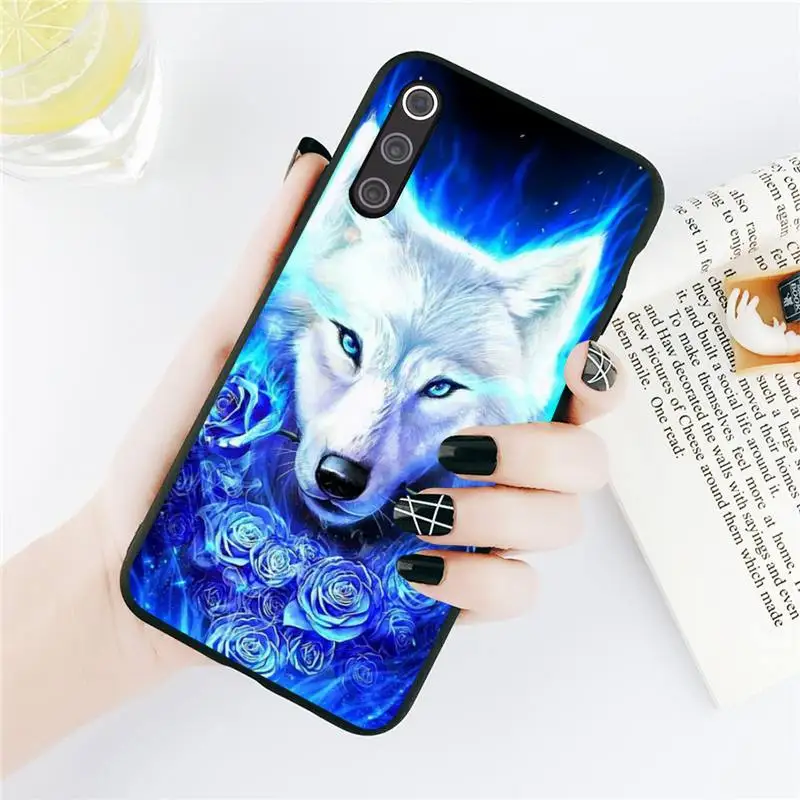 

Moon roaring wolf animal Phone Case For Xiaomi Redmi note 7 8 9 t k30 max3 9 s 10 pro lite Luxury brand shell funda coque