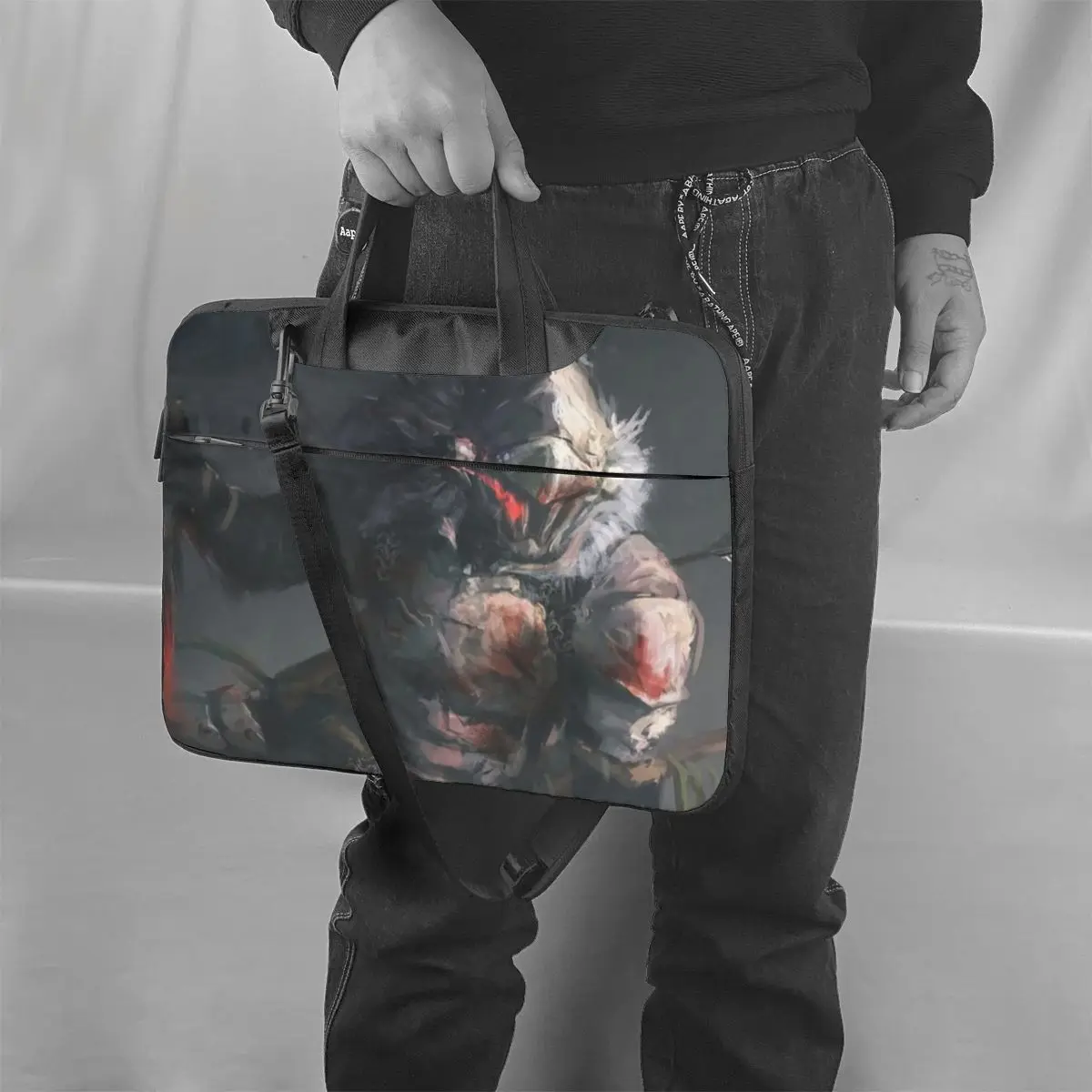 

Goblin Slayer Laptop Bag Case Messenger Shockproof Computer Bag Vintage Bicycle Laptop Pouch