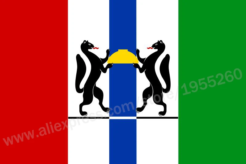 

Flag of Novosibirsk Oblast 3 X 5 FT 90 X 150 Cm Flags of The Federal Subjects of Russia Banners