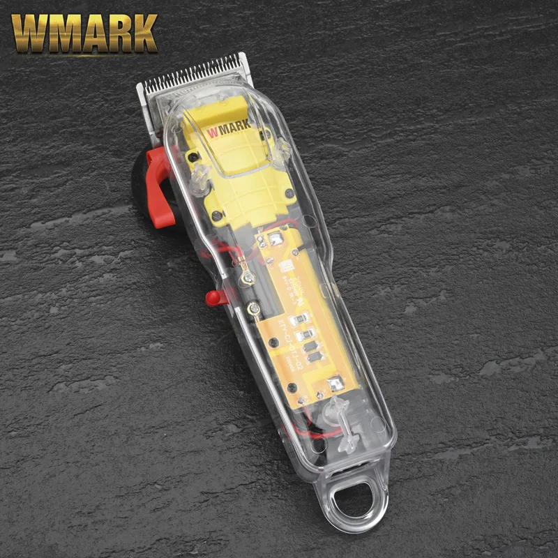 

2020 WMARK New Model NG-108 Rechargeable Hair Cutting Machine Hair Clippers Trimmer Transparent Cover White Or Red Base 7300rpm