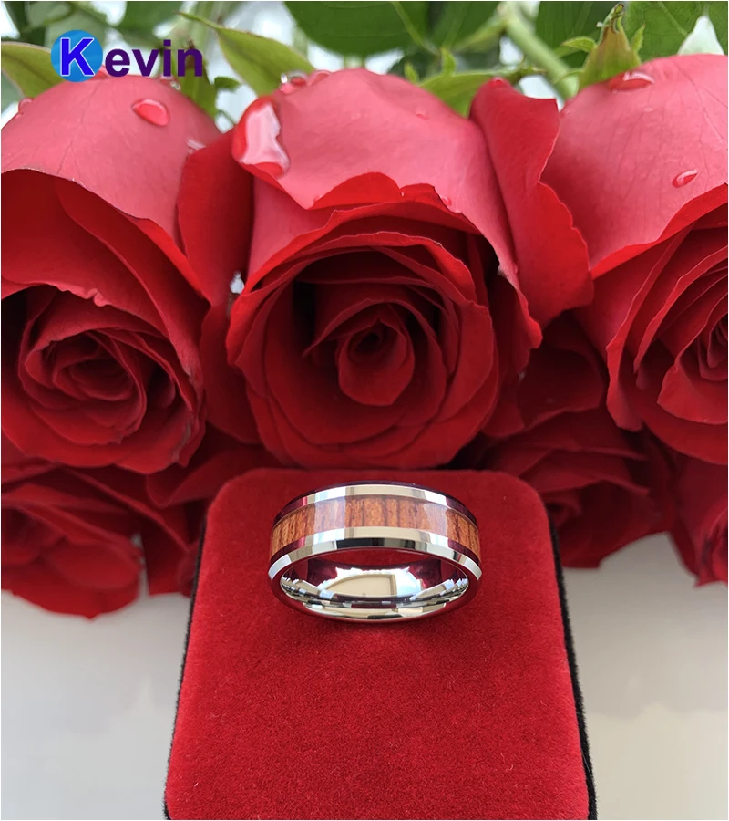 Мужское женское мужское кольцо из карбида вольфрама обручальное скошенная