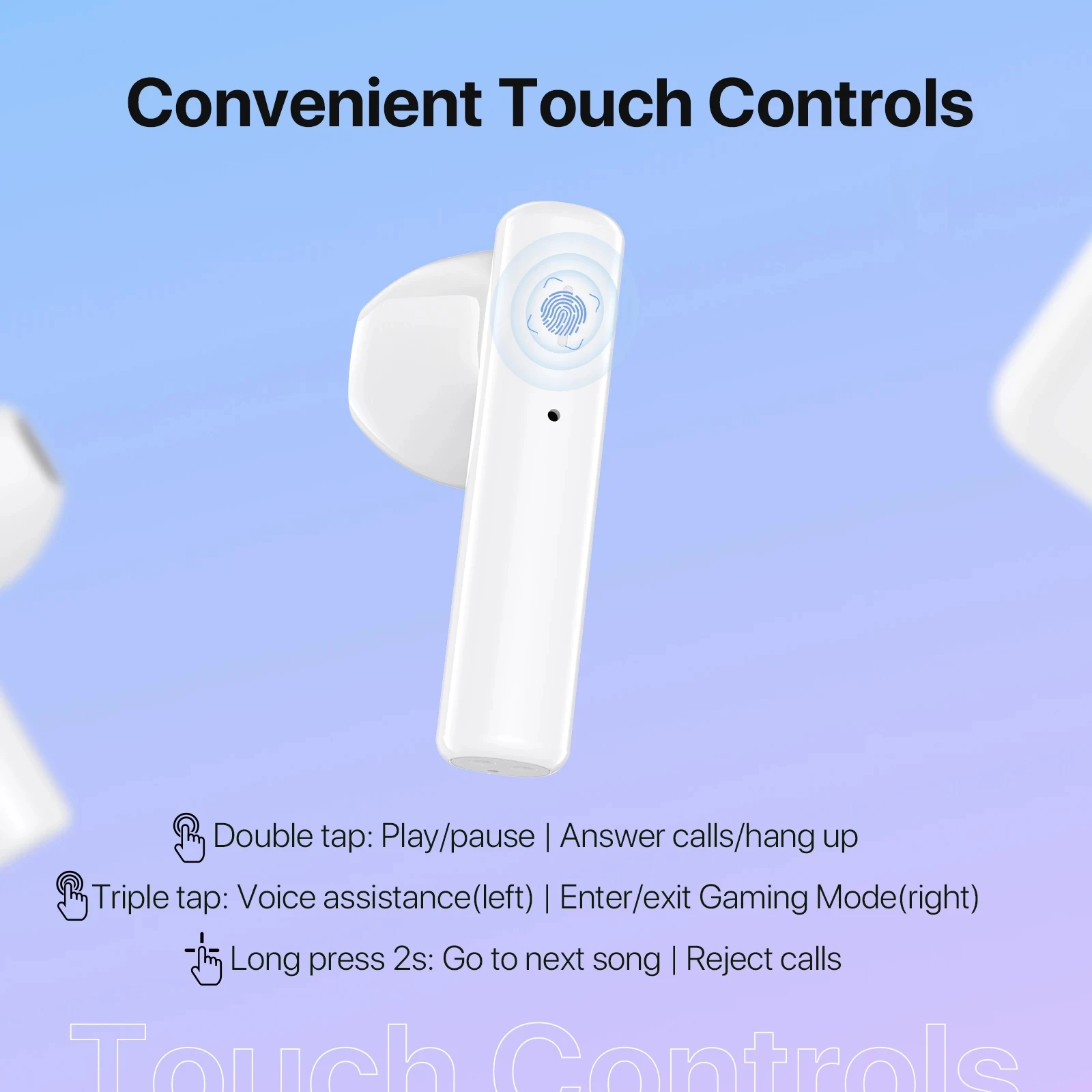 Беспроводные наушники UMIDIGI AirBuds U TWS Спортивная гарнитура с шумоподавлением