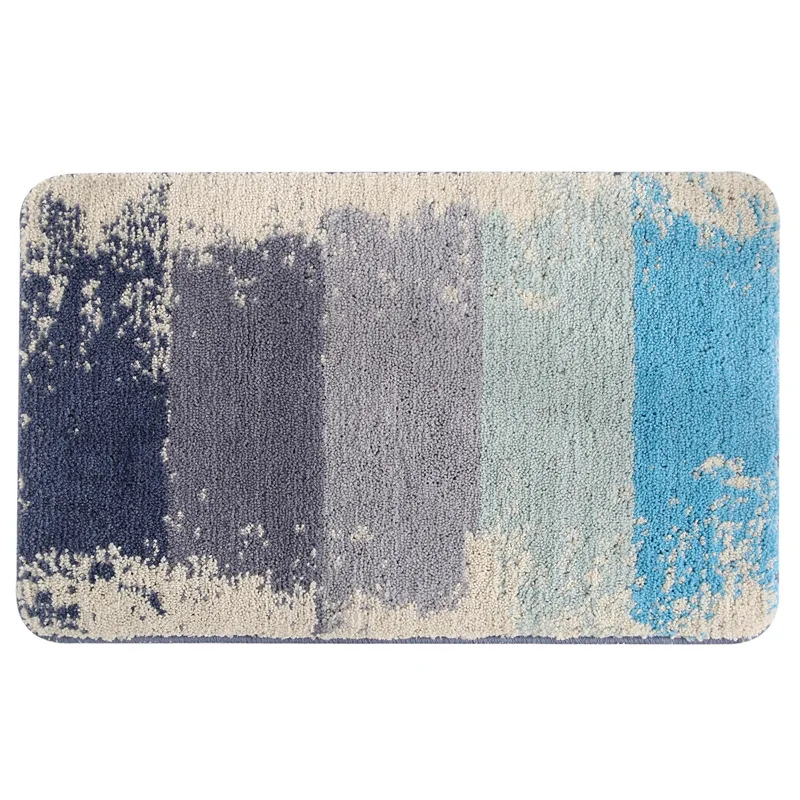 

Flocking Bath Mat Cute Anti Slip Absorbent Bathroom Carpet Strong Water Absorption Floor Area Rugs For Shower Room 40x60cm