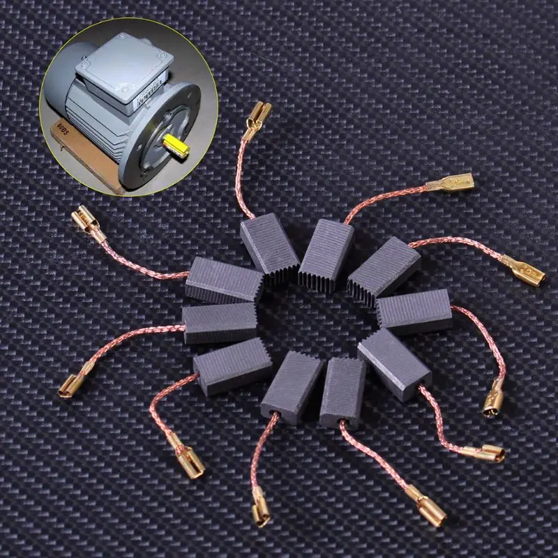 

10pcs Carbon Brushes Replacement fit for BOSCH GWS 580 GWS 850 C GWS 7-115 GWS 8-125 GWS 9-150CS GWS6-100 D11