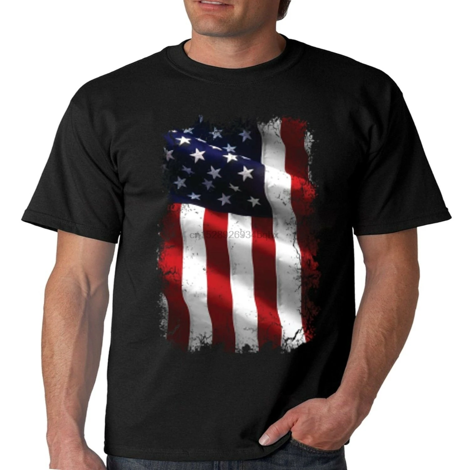 

Flying American Flag T-Shirt Patriotic USA