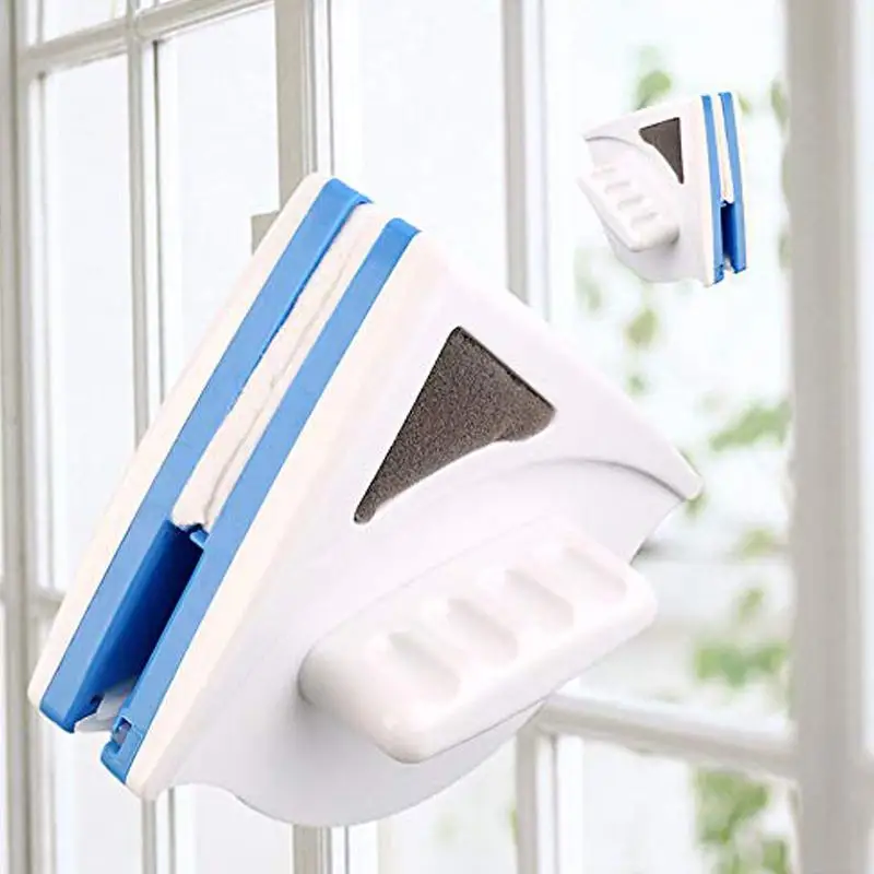 

Family Glass Window Cleaner Magnetic Brush Durable Sturdy High Building Cleaning Tools Easy Clean Double Layer ABS