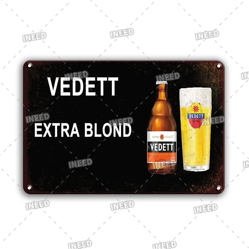 New Arrival Beer Brand Metal Plate Sign Vintage Kitchen Bar Decor Plaque Cartel Retro Ricard Tin Poster Cast Iron Signs |