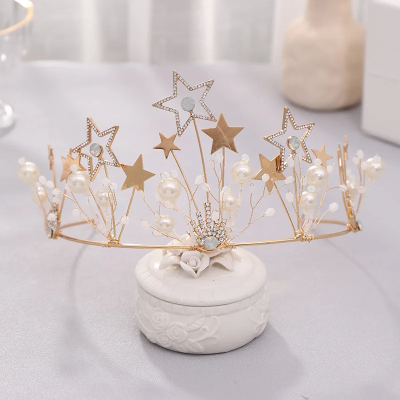 

Tiaras Headband Wedding Hair Jewelry Crystal Headband Crown Star Headband Bride Headdress Rhinestone Headband Hair Hoop