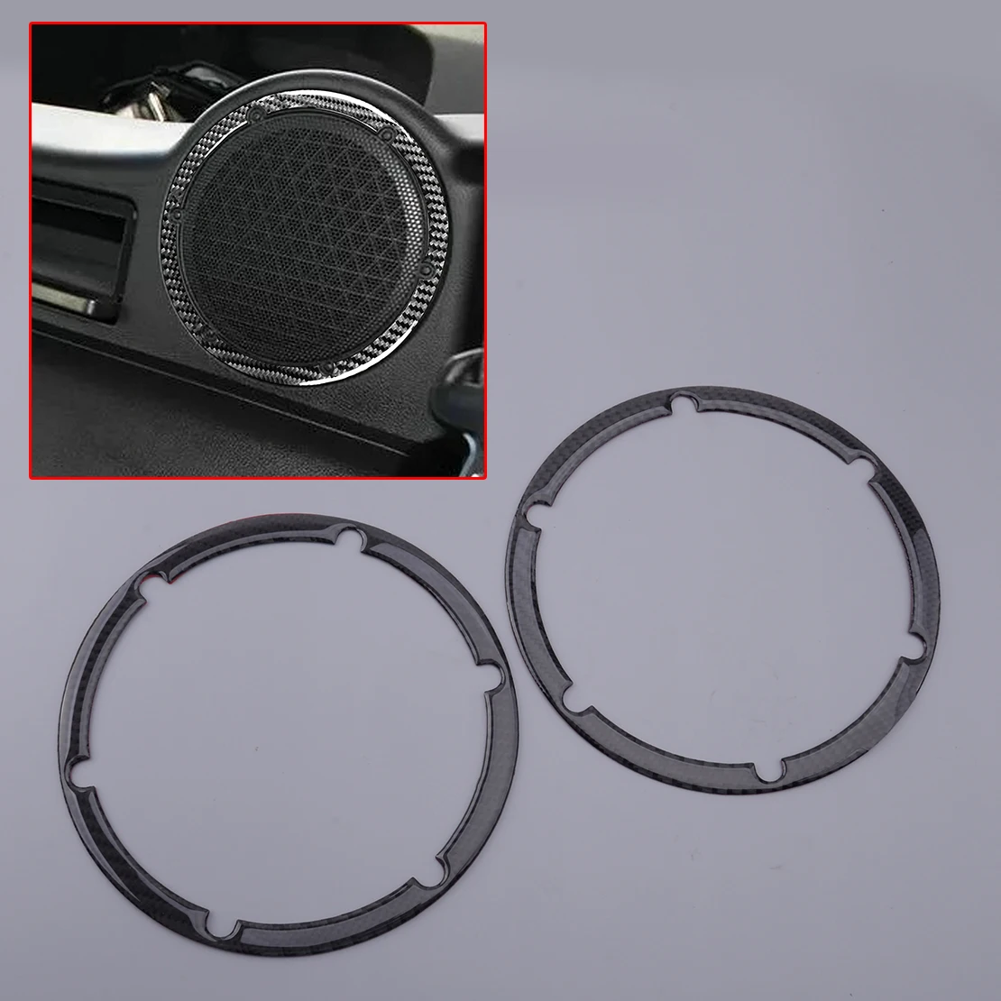 

2 шт., автомобильные кольца из углеродного волокна для Nissan 350Z 2003 2004 2005 2006 2007 2008 2009