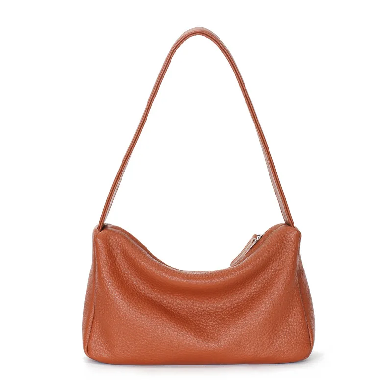 

2021 New Women Retro Classic Handbag Genuine Leather Shoulder Underarm Vintage Top Handle Bag Female Small Clutch Bags