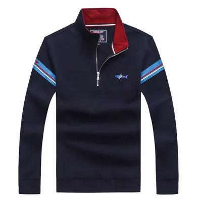 TC8825-NAVY Европейский стиль, высокое качество, бренд Tace& Shark, мужской свитер, половина молнии, водолазка, свитер, пуловер, мужские шерстяные вязаные свитера - Цвет: TC8825-NAVY