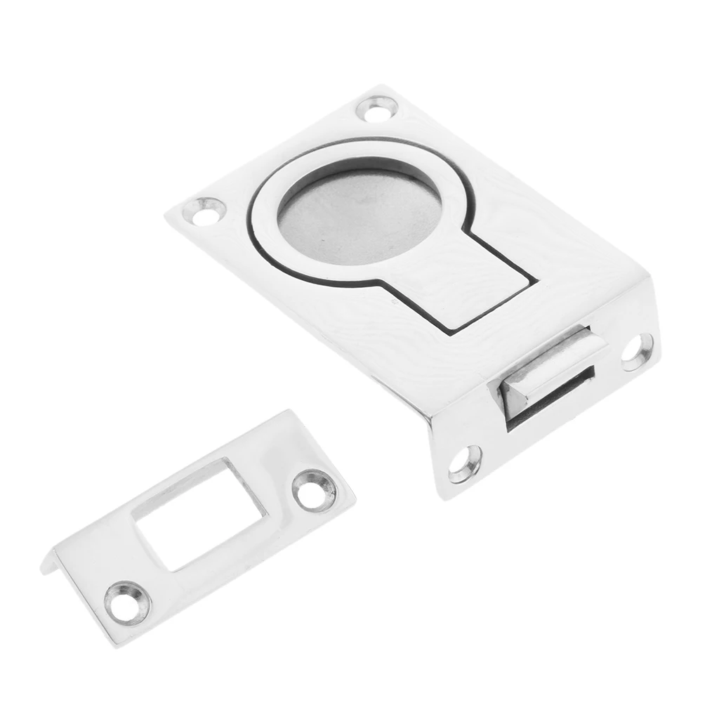 Marine 316 Stainless Recessed Hatch Pull Buckle Floor Latch Flush Ring | Hardware