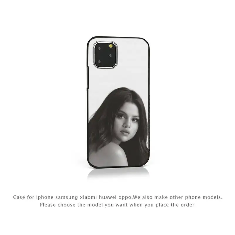 

Selena USA pop Singer Phone Case for iPhone Samsung Xiaomi note A 6 7 8 9 11 12 20 Pro X XS Max XR Plus