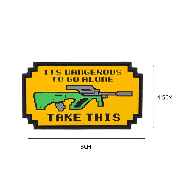 JAUNTILY пвх ретро видео игра это опасно чтобы пойти один взять оружие пушки ракетной