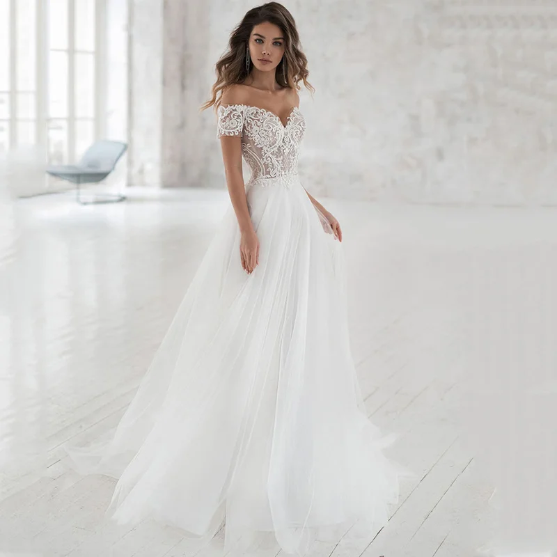 

Off Shoulder Lace Wedding Dress Fashion Tailoring A 2020