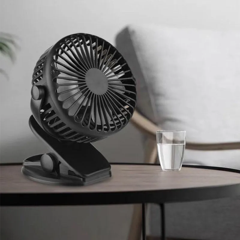 

New Portable Handheld Small Fan New Clip USB Fan Charging Desktop Mini Portable Desktop Fan Desktop Outdoor