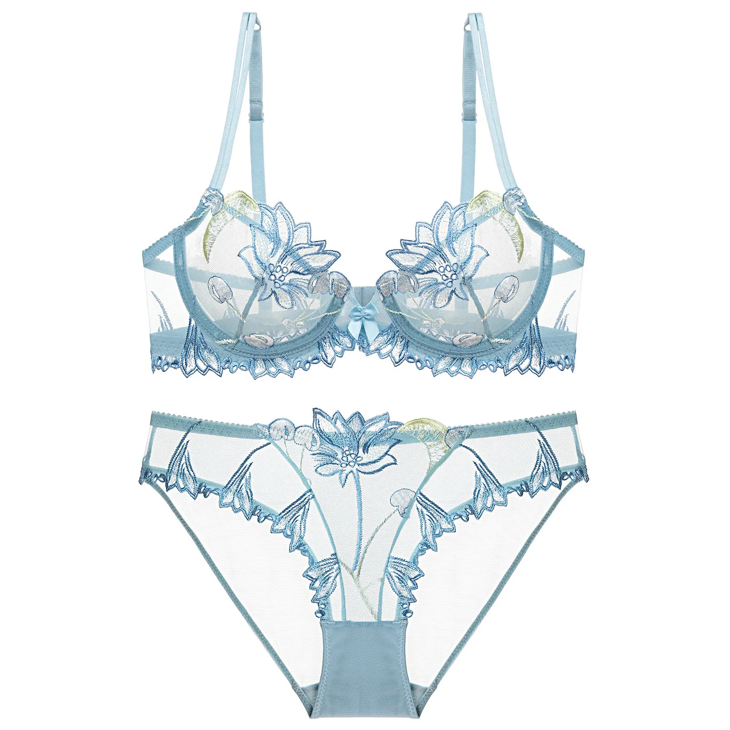 

Women See-Through Lace Push Up Transparent Everyday Bra