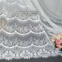 wave eyelashes lace fabric french chantilly diy clothing wedding materials 1 5m x 3m v2337