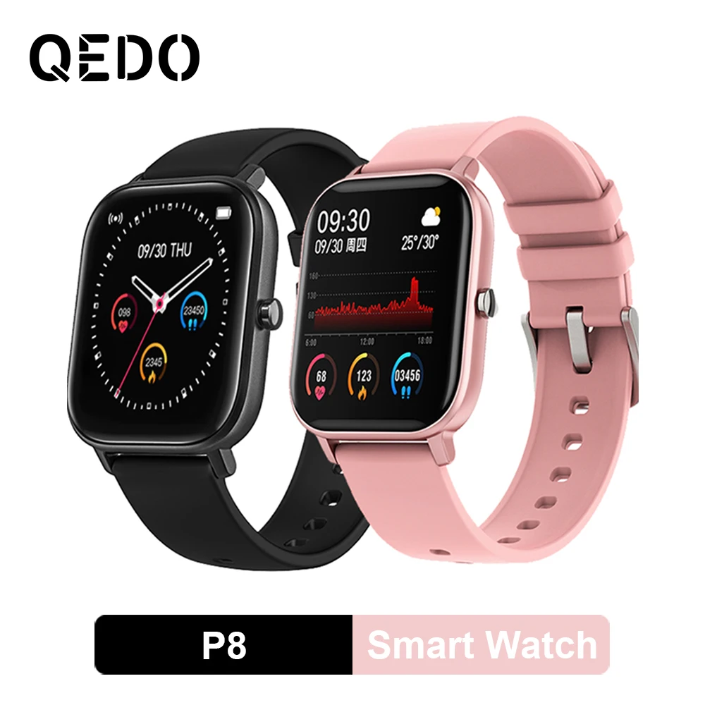 QEDO P8 1 4 дюймов Смарт часы для мужчин Спорт на открытом воздухе фитнес