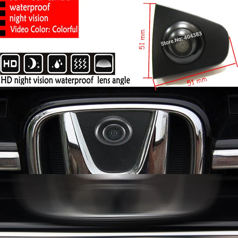 Автомобильная камера ночного видения FUWAYDA HD CCD передний вид реверс для Honda Odyssey accord