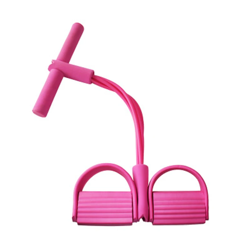 Эспандер для фитнеса с 4 трубками и педалью упражнений в помещении|Эспандеры| |