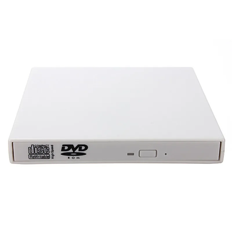 Тонкий внешний оптический привод USB 2,0 DVD комбинированный DVD rom плеер CD-RW горелка Писатель подключи и играй для ноутбука Macbook Настольный ПК