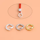 S925 стерлингового серебра DIY браслет ожерелье кольцо Пряжка, Открытое кольцо соединение Пряжка Серебряное Кольцо Кулон Кольцо