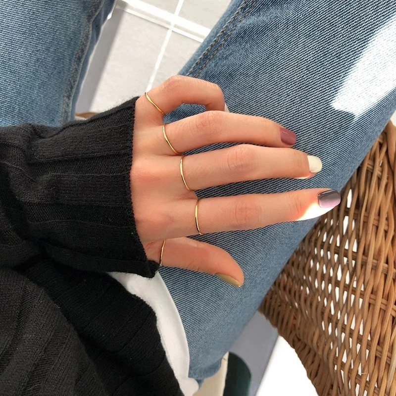 

925 Sterling Silver Rings Round Sample Ring for Women Wedding Trendy Jewelry Gift Large Antique Rings Silver Rings finger ring