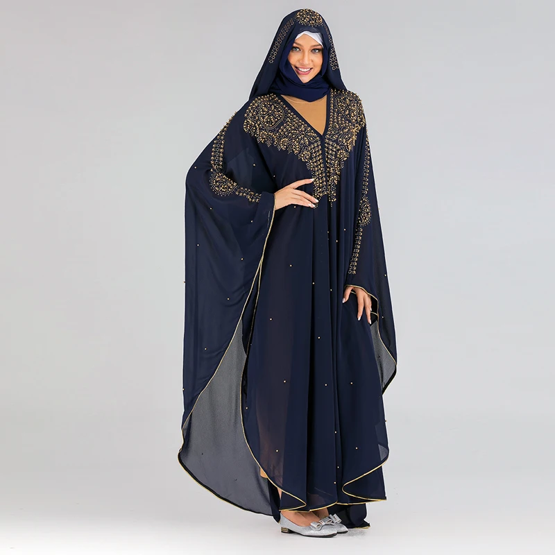 Открытый Дубай abaya кимоно кардиган турецкий хиджаб мусульманское платье исламское одежда для Женский Восточный халат Caftan халат Musulman Djelaba Femme