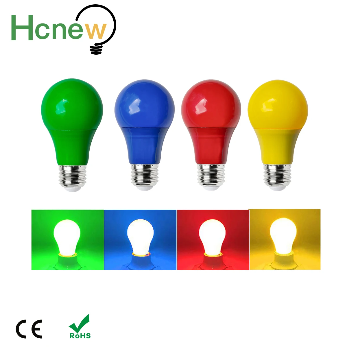 Красочный светодиодный лампы E27 светильник бар 5 Вт 7 9 светодиодные красные синие