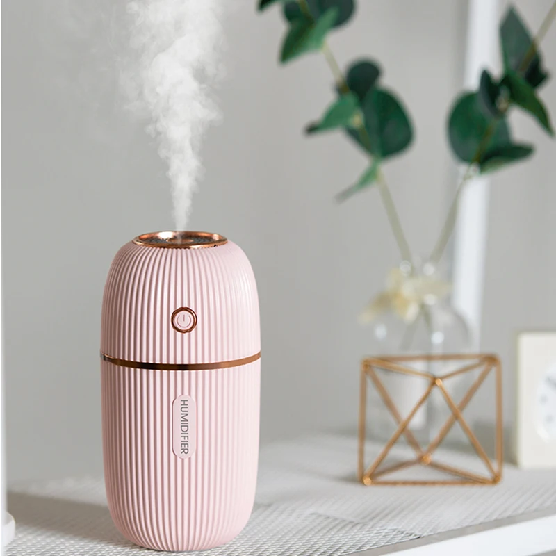 

300ML Humidifier Ultrasonic USB Aroma Essential Oil Diffuser Romantic Color Night Lamp Mist Maker Home Humidificador Portable