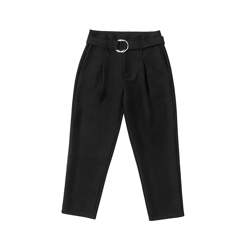 

2020 New Fashion Casual Harem Pants Women Loose Spring Summer Pantalon OL Suit Pants High Waist Trousers Capris Sashes WP167