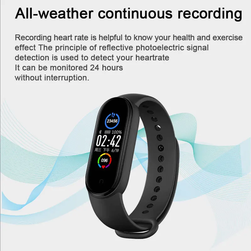 

Smart Watch Men Women Fitness Smartwatch Band M5 Sport Watch for IOS Android K2