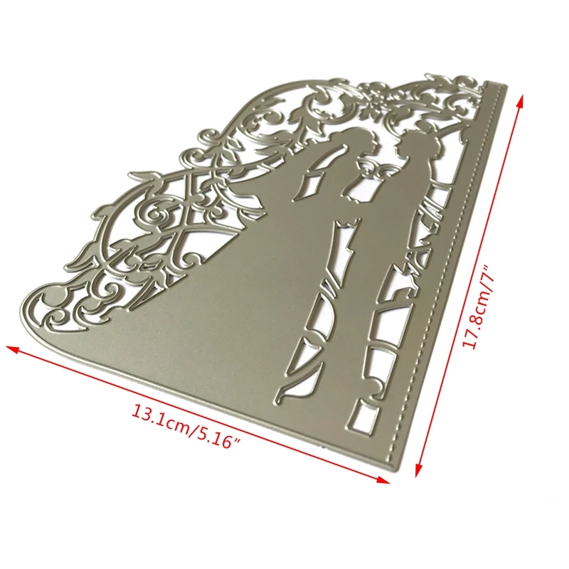 

2021 New Wedding Bride Groom Metal Cutting Dies Stencil Scrapbooking DIY Album Stamp Paper Card Embossing Decoration