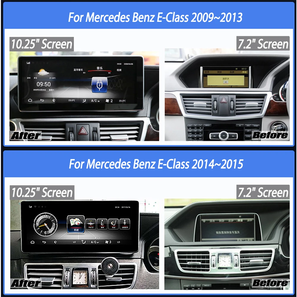 Автомобильный мультимедийный плеер Liandlee Android для Mercedes Benz E Class W212 C207 2010 ~ 2017 радио CD