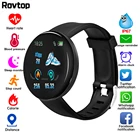 Rovtop D18 умные часы для мужчин и женщин, круглые умные часы с артериальным давлением, водонепроницаемые спортивные Смарт-часы, фитнес-трекер для Android и Ios