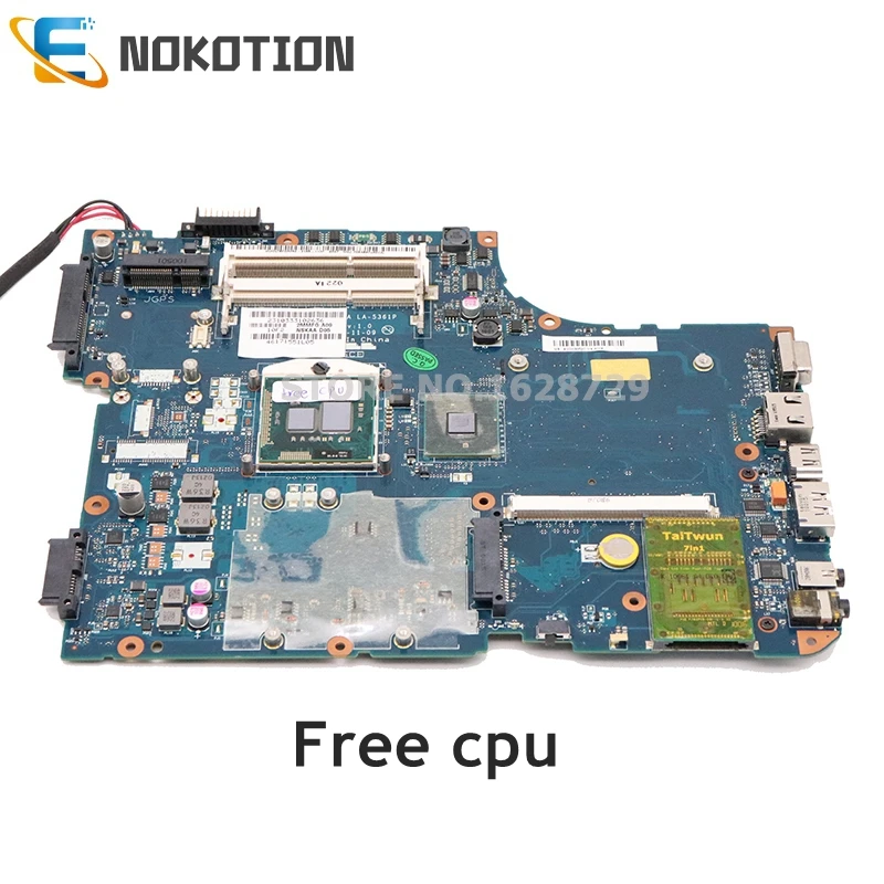 

NOKOTION Laptop Motherboard for Toshiba Satellite A500 L500 Series K000093520 NSKAA LA-5361P with graphics slot full Tested