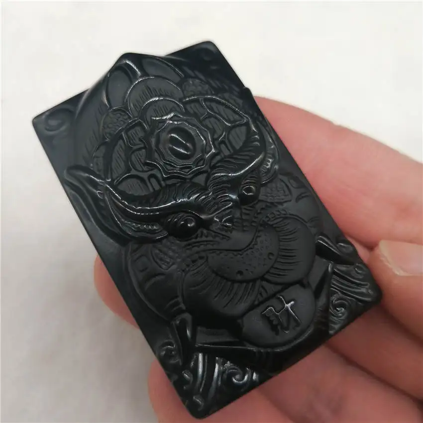 Прямая поставка натуральное обсидианское сокровище Pi Yao счастливое ожерелье